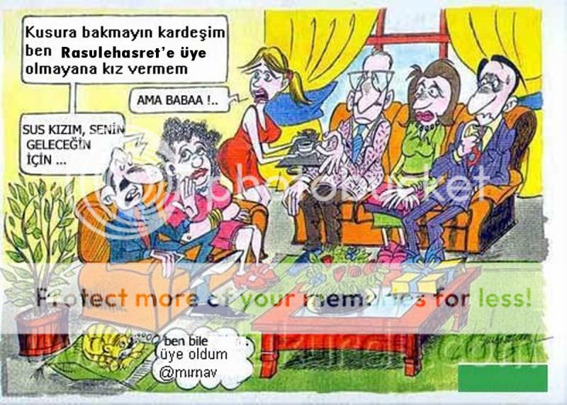 Rasulehasret (Kız İsteme) karikatürleri