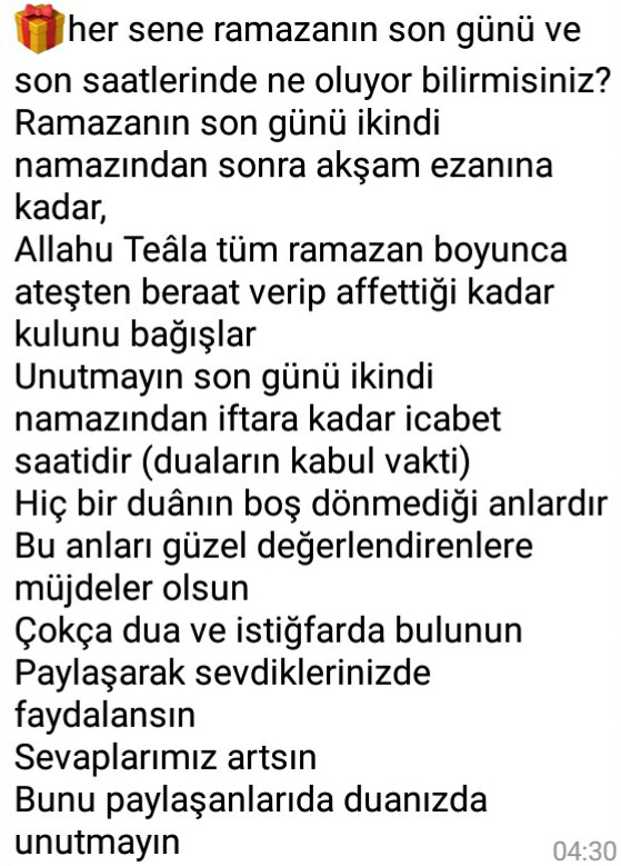 Ramazanın son saatlerini kaçırmayalım