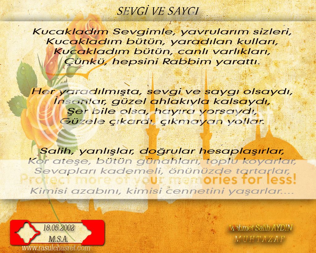 Sevgi ve  Saygı