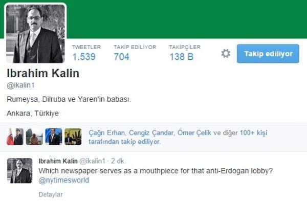 İbrahim Kalın'dan New York Times'a cevap