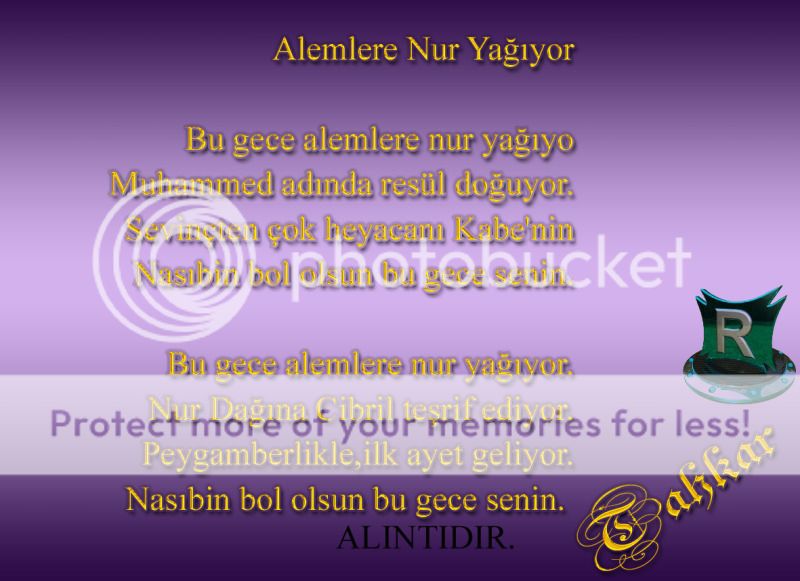 Alemlere nur yağıyor